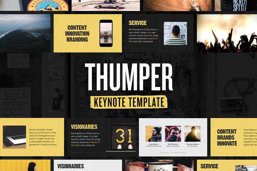 Thumper - free keynote presentation template