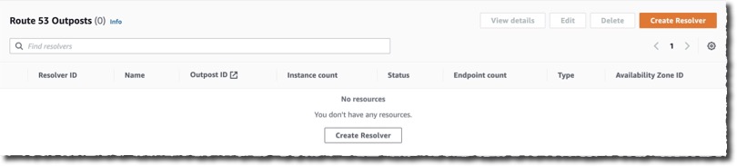 Create local resolver on outpost