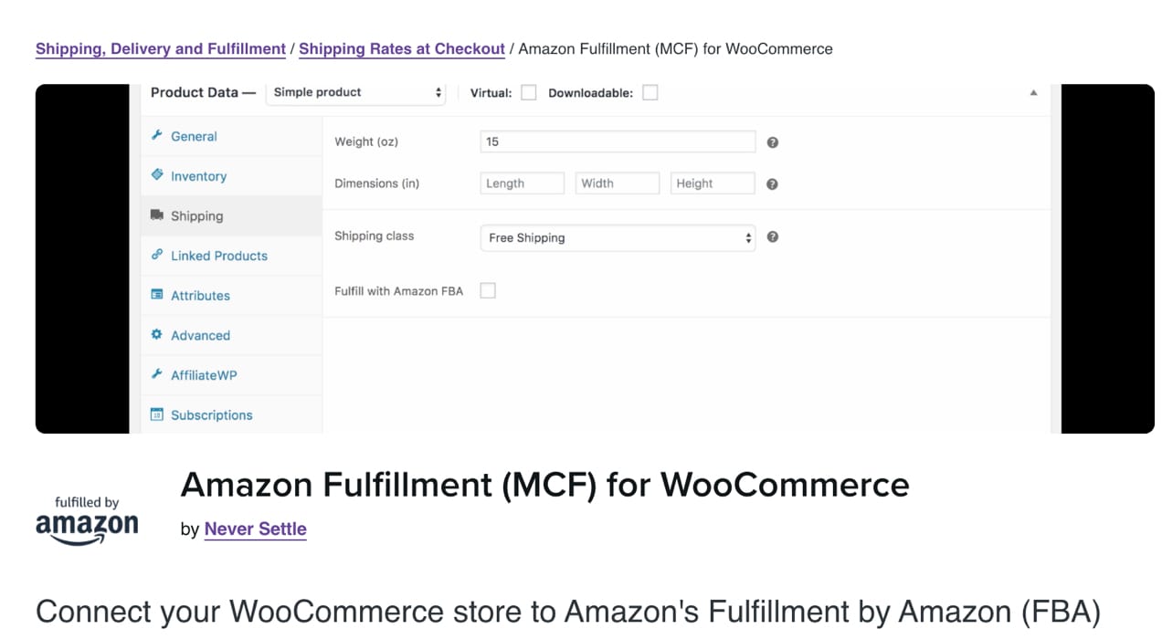 Amazon FBA extension