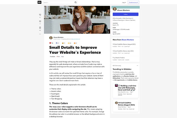 Small Details to Improve Your Website's Experience