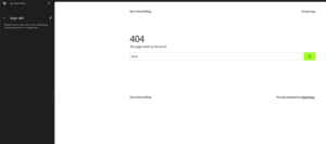 Creating a 404 Page using the WordPress Site Editor