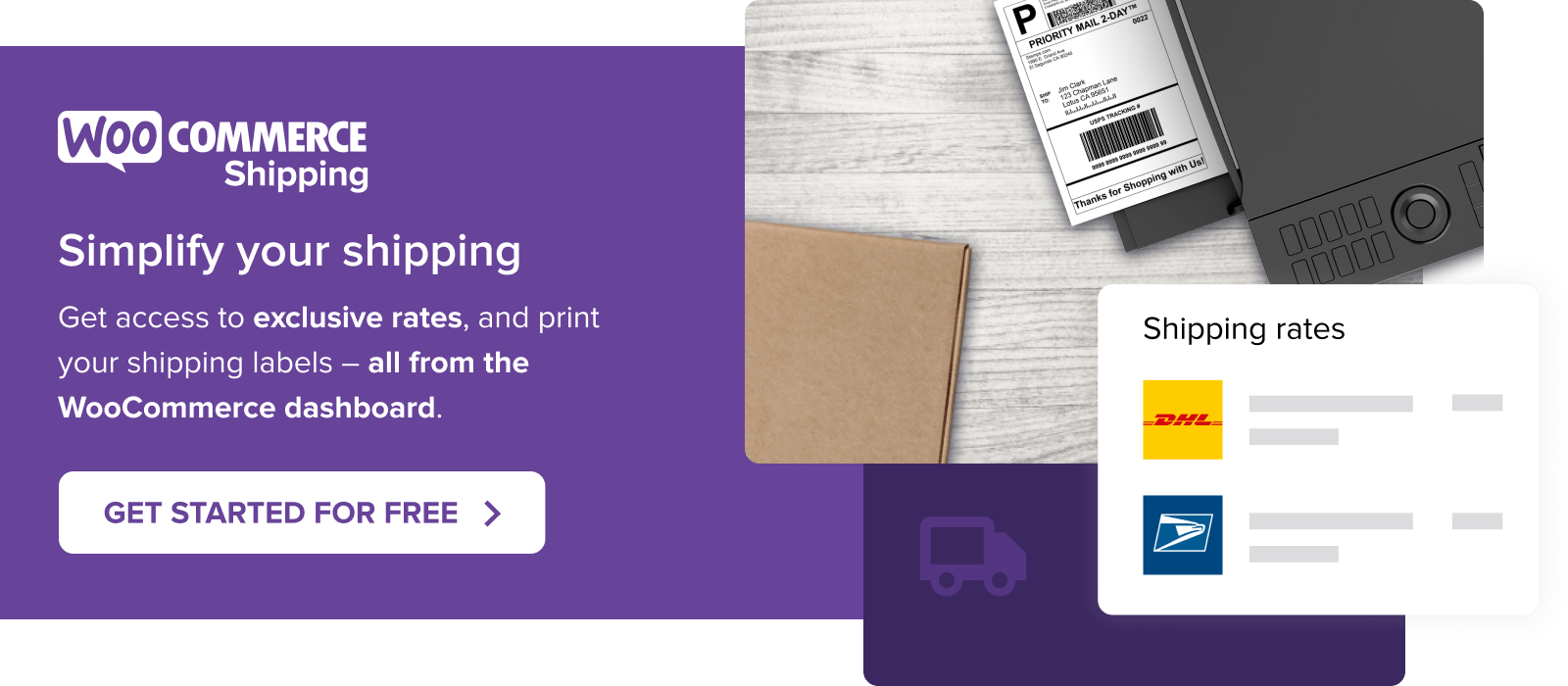 Simplify your shipping with WooCommerce Shipping