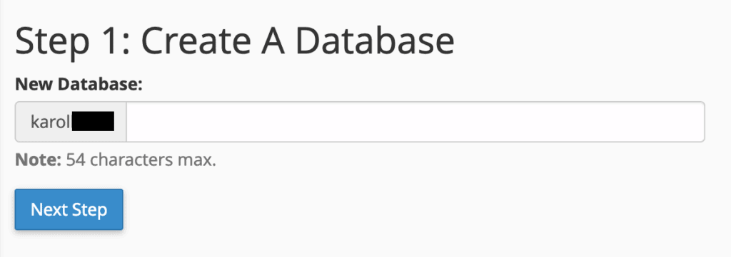 Set Database Name | BigCloudy