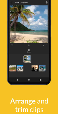 WeVideo example video on a smartphone