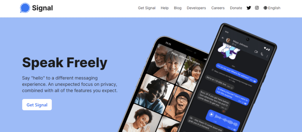 Signal Best Anonymous Messaging App