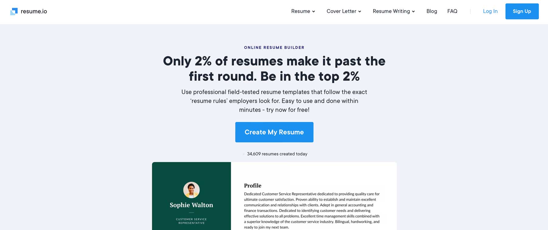 Resume.io best AI tools for career