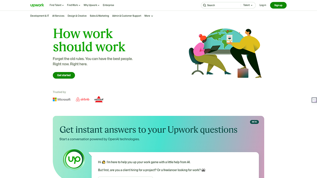 Upwork Freelance Website | BigCloudy 