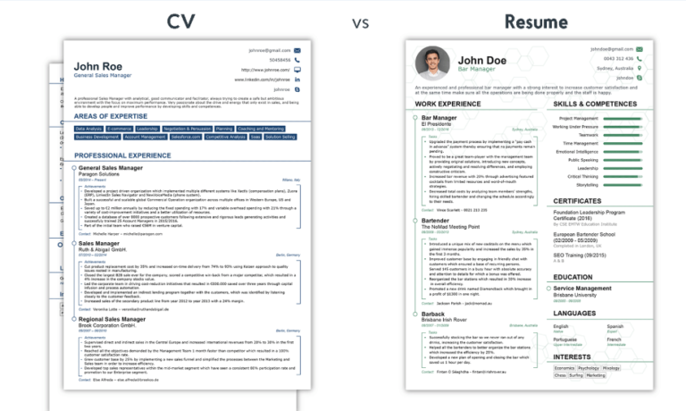 CV vs Resume: Key Differences