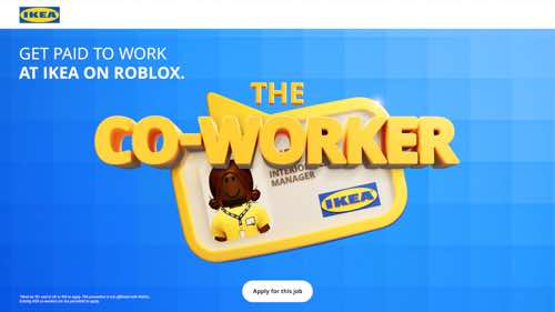 Web page for Ikea's The Co-Worker Game