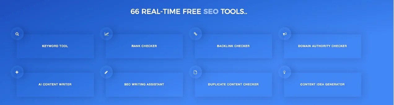 list of tools from SEO Review Tools