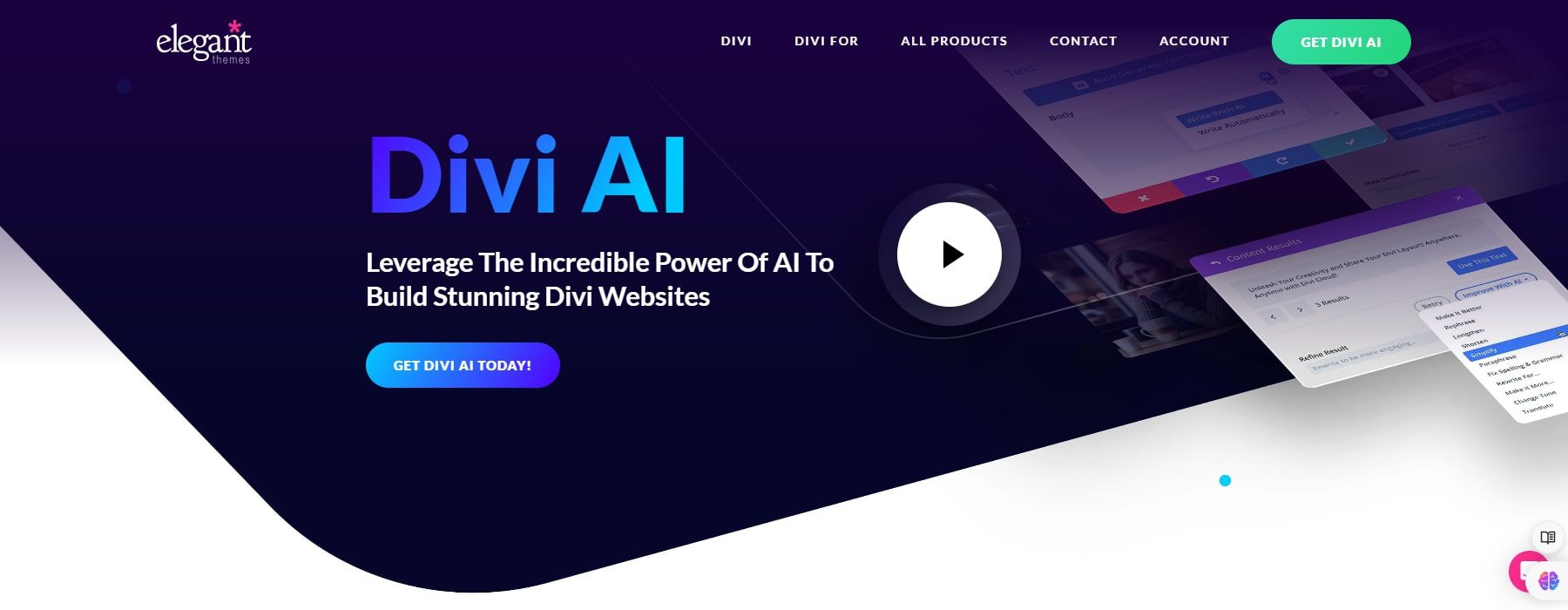 elegant themes divi ai