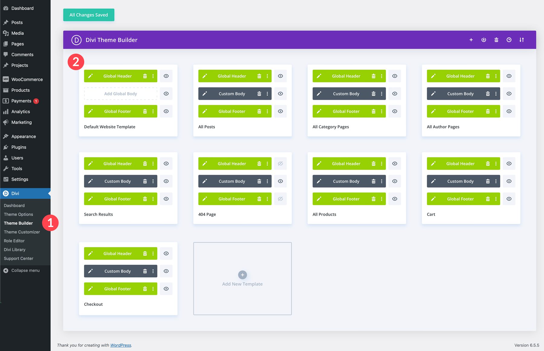 Attorney starter site for Divi
