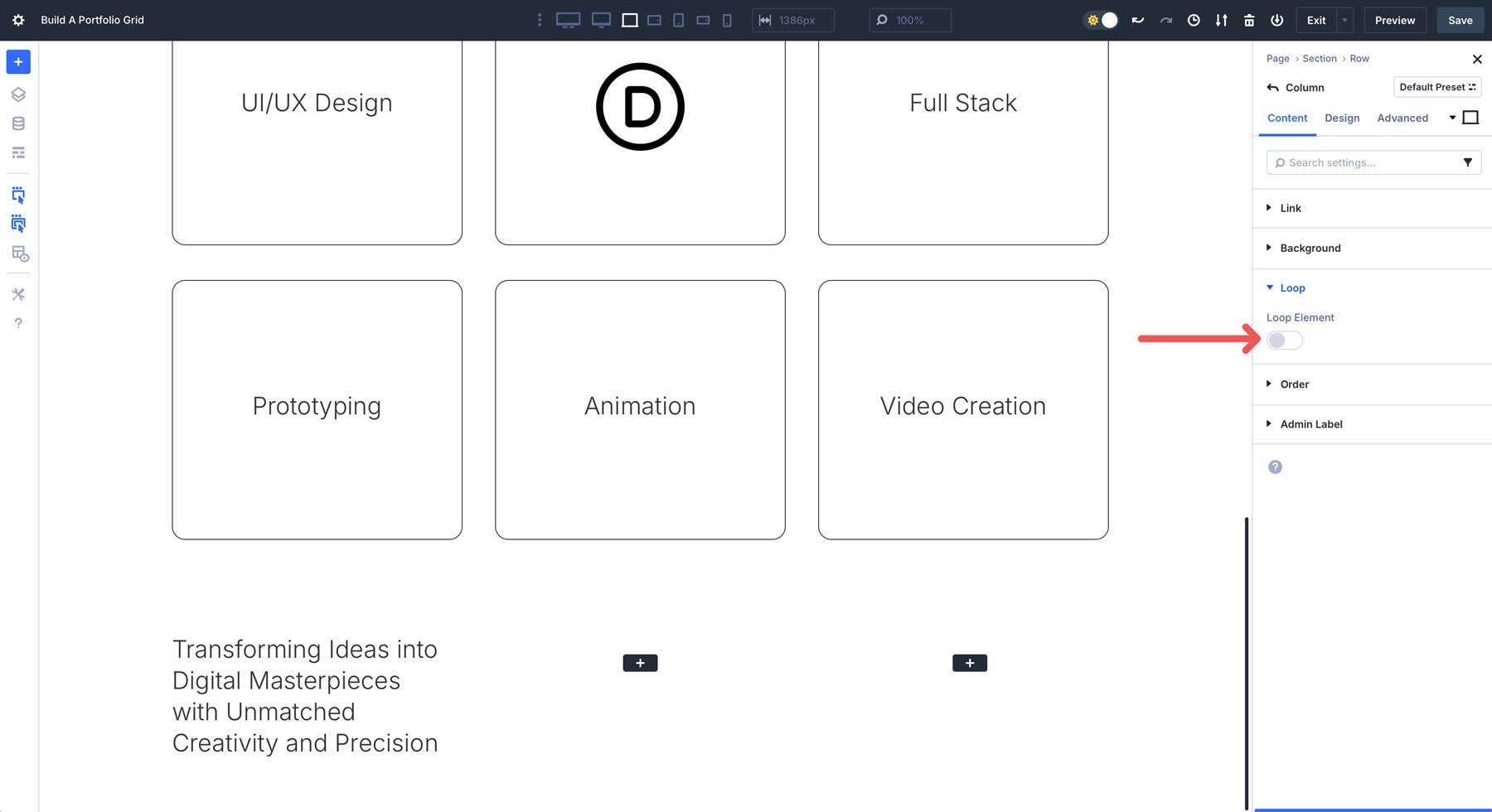 Divi 5 Loop Builder