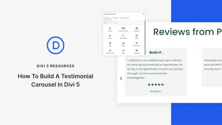 How To Build A Testimonial Carousel In Divi 5