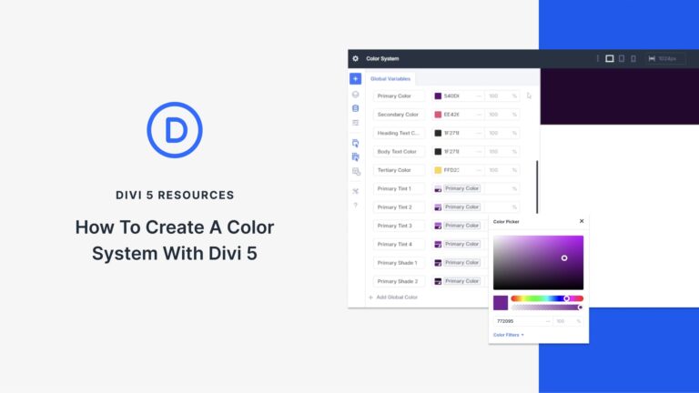 How To Create A Color System With Divi 5