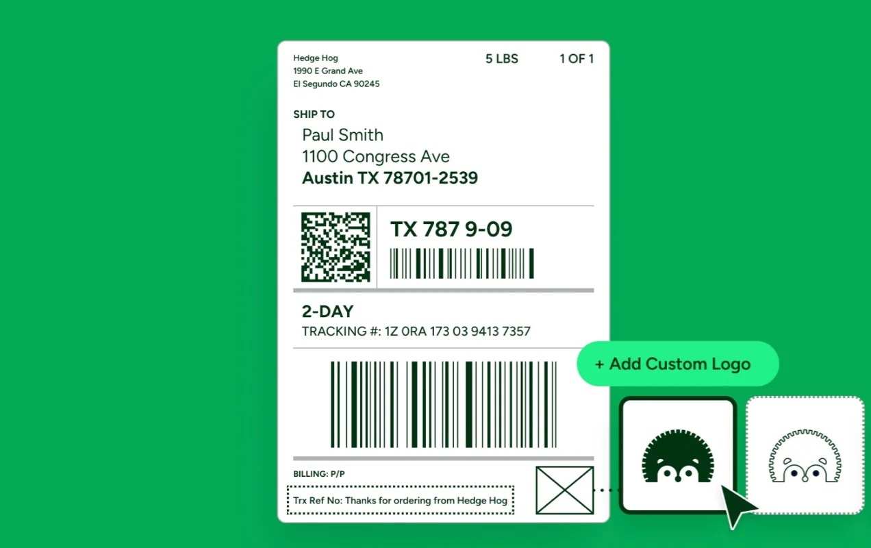 creating custom branded shipping labels